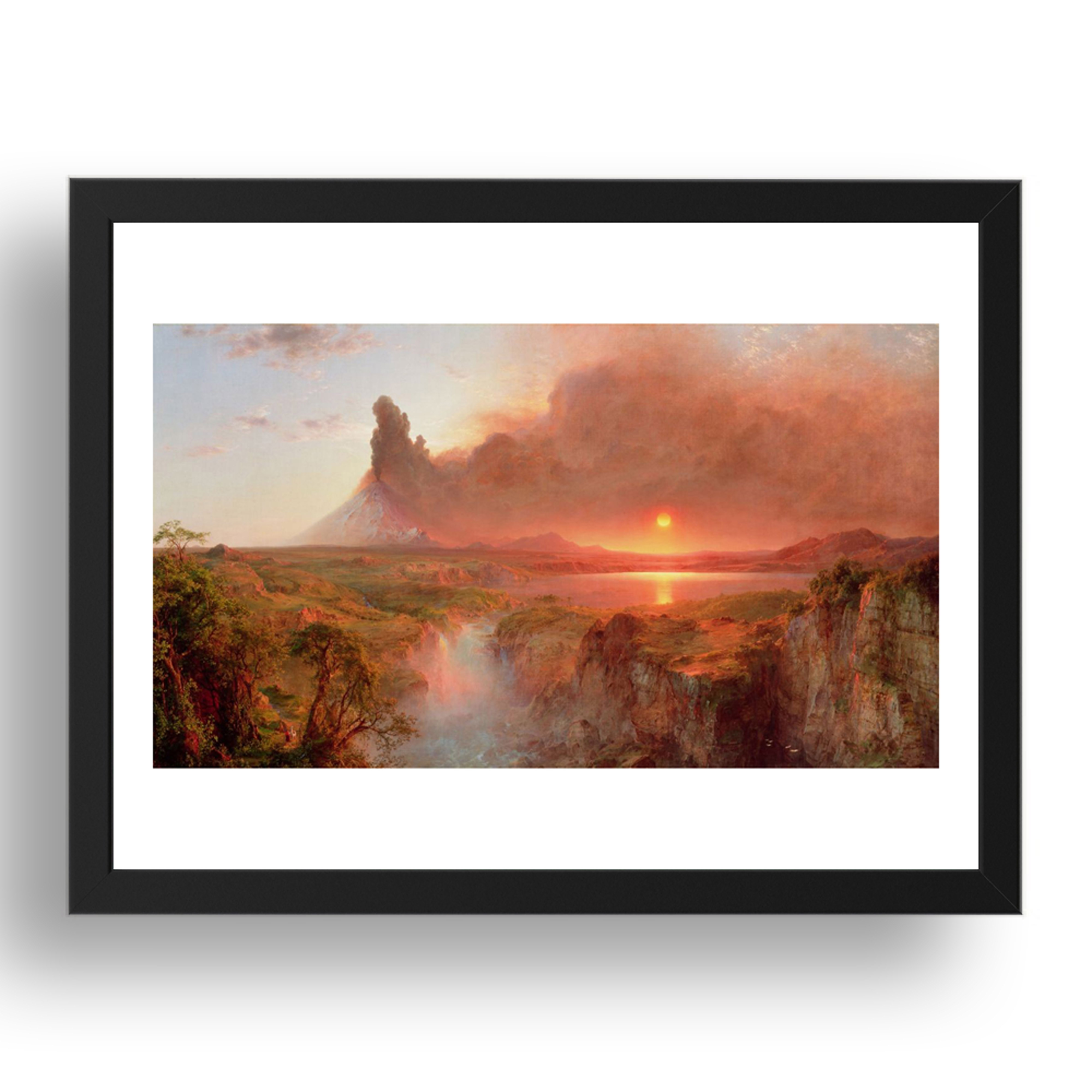 Frederic Edwin Church - Cotopaxi [1862], A3 (17x13") Black Frame - Picture 1 of 1
